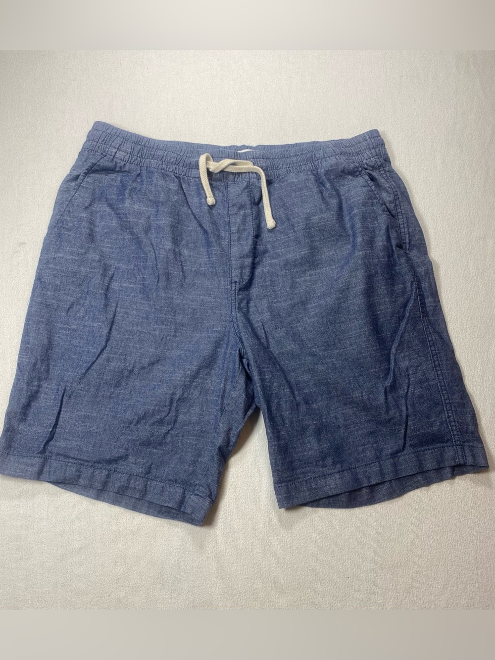 Old Navy Chambray Blue Drawstring Dock Shorts